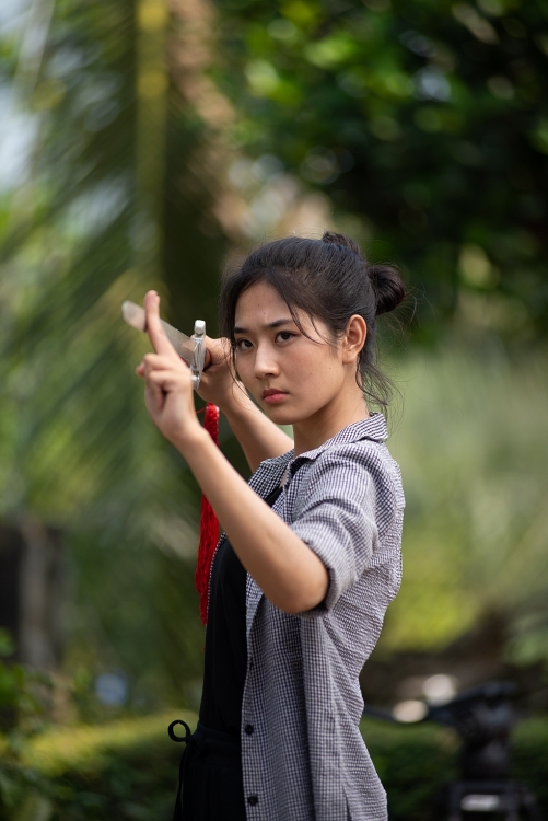 Diễm Trang trong lần hiếm hoi chạm ngõ với điện ảnh đã thể hiện khá tròn vai