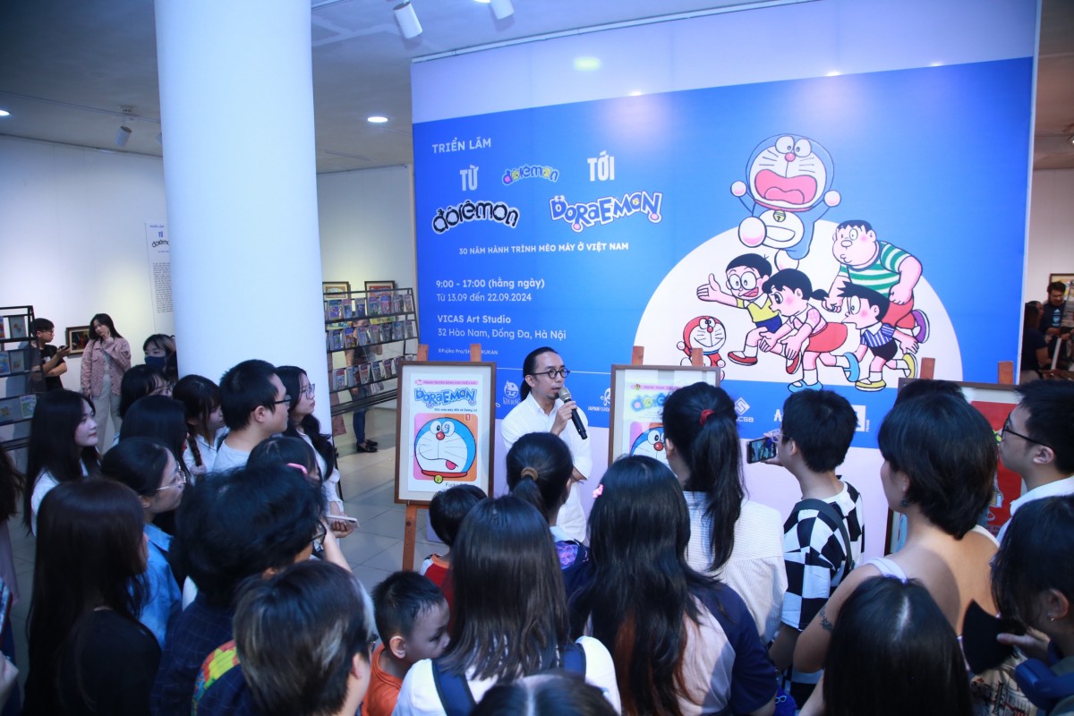 Khám phá triển lãm ‘Từ Đôrêmon tới Doraemon, 30 năm hành trình mèo máy ở Việt Nam’