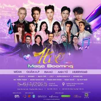Dàn 'Anh trai 'Say Hi' 'hội ngộ' nghệ sĩ quốc tế tại đại nhạc hội 'Huế Mega Booming'