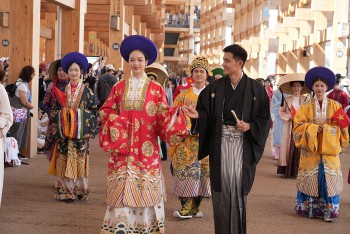 Hoa hậu Thanh Thủy đón tiếp Công chúa Nhật Bản, diễu hành tại Osaka Expo 2025