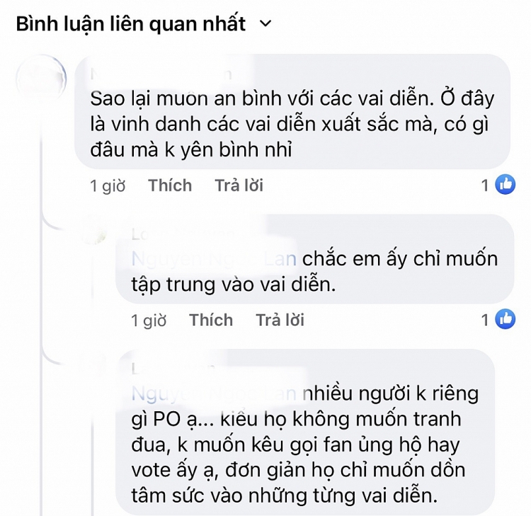 Phương Oanh của 'Hương vị tình thân' chủ động rút khỏi đề cử VTV Award