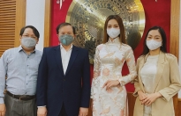 Thứ trưởng Tạ Quang Đông gặp gỡ Hoa hậu Thùy Tiên sau đăng quang 'Miss Grand International 2021'