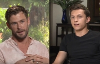‘Thần sấm’ Chris Hemsworth lầy lội với 'Người Nhện' Tom Holland trong đợt quảng bá phim mới 'Spider-Man: Far from home'