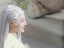 Địch Lệ Nhiệt Ba gây sốc mạng xã hội với tóc bạch kim trong 'An lạc truyện'