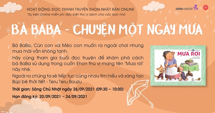 Hoạt động đọc tranh truyện Ehon Nhật Bản online: Sự kiện miễn phí đặc biệt thú vị dành cho các bạn nhỏ